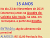 Convite 15 anos Caminhada 2
